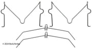 Disc Brake Hardware Kit Beck Arnley 084-0876