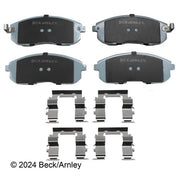 Disc Brake Pad and Hardware Kit Beck Arnley 085-6370