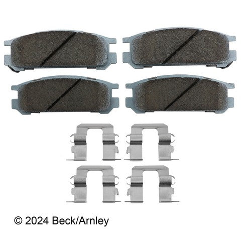 Disc Brake Pad and Hardware Kit Beck Arnley 085-6378