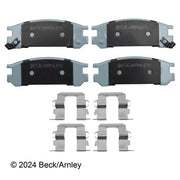 Disc Brake Pad and Hardware Kit Beck Arnley 085-6378