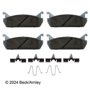 Disc Brake Pad and Hardware Kit Beck Arnley 085-6389