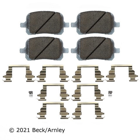 Disc Brake Pad and Hardware Kit Beck Arnley 085-6538
