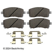 Disc Brake Pad and Hardware Kit Beck Arnley 085-6554