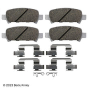 Disc Brake Pad and Hardware Kit Beck Arnley 085-6573