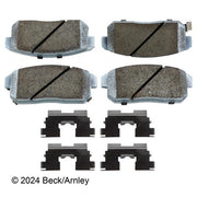 Disc Brake Pad and Hardware Kit Beck Arnley 085-6663