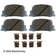 Disc Brake Pad and Hardware Kit Beck Arnley 085-6670