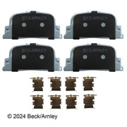 Disc Brake Pad and Hardware Kit Beck Arnley 085-6670