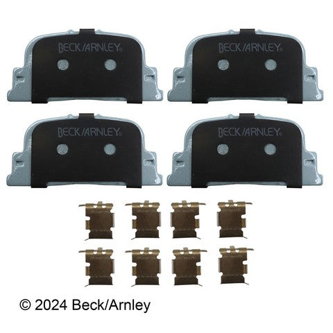 Disc Brake Pad and Hardware Kit Beck Arnley 085-6670