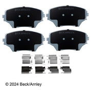 Disc Brake Pad and Hardware Kit Beck Arnley 085-6696