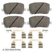 Disc Brake Pad and Hardware Kit Beck Arnley 085-6697