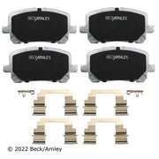Disc Brake Pad and Hardware Kit Beck Arnley 085-6697