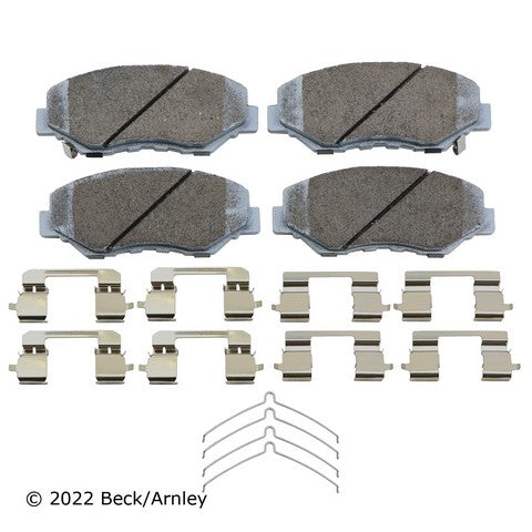 Disc Brake Pad and Hardware Kit Beck Arnley 085-6698