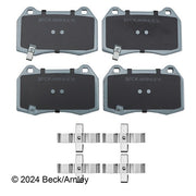 Disc Brake Pad and Hardware Kit Beck Arnley 085-6705