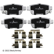 Disc Brake Pad and Hardware Kit Beck Arnley 085-6723
