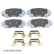 Disc Brake Pad and Hardware Kit Beck Arnley 085-6735