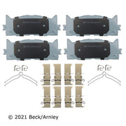 Disc Brake Pad and Hardware Kit Beck Arnley 085-6758