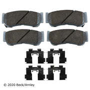 Disc Brake Pad and Hardware Kit Beck Arnley 085-6797