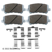 Disc Brake Pad and Hardware Kit Beck Arnley 085-6817