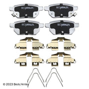 Disc Brake Pad and Hardware Kit Beck Arnley 085-6936