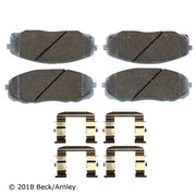 Disc Brake Pad and Hardware Kit Beck Arnley 085-7031