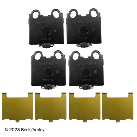Disc Brake Pad Beck Arnley 089-1611