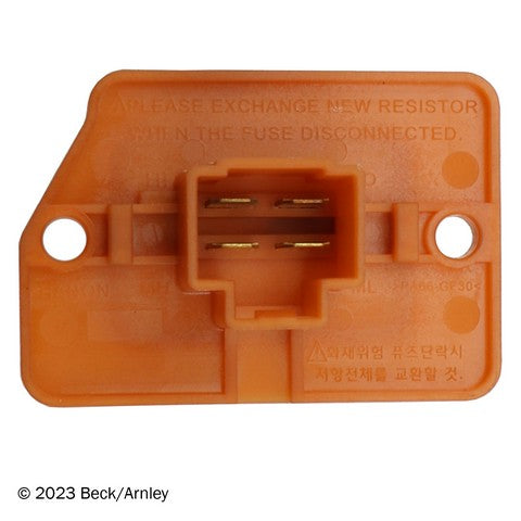 HVAC Blower Motor Resistor Beck Arnley 204-0117
