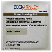 Power Steering Fluid Beck Arnley 252-0020