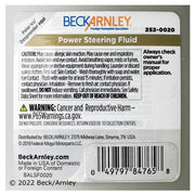Power Steering Fluid Beck Arnley 252-0020