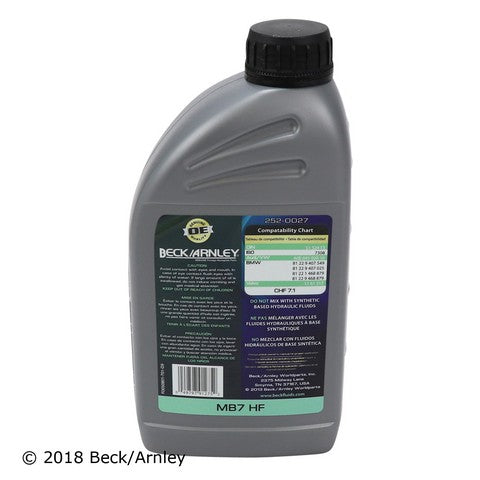 Power Steering Fluid Beck Arnley 252-0027