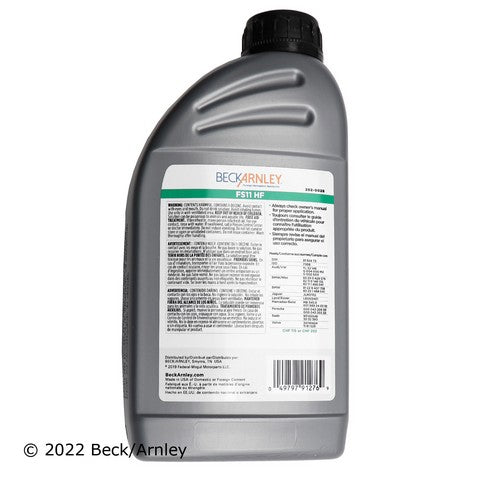 Power Steering Fluid Beck Arnley 252-0028