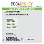 Engine Coolant / Antifreeze Beck Arnley 252-1001