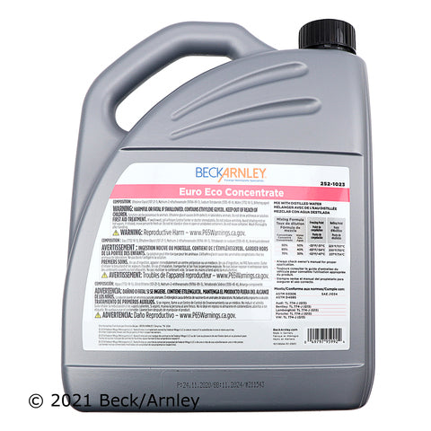 Engine Coolant / Antifreeze Beck Arnley 252-1023