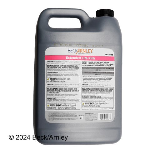Engine Coolant / Antifreeze Beck Arnley 252-1502