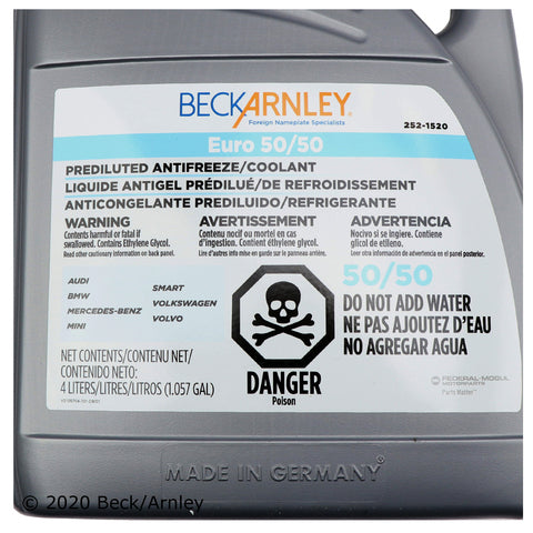 Engine Coolant / Antifreeze Beck Arnley 252-1520