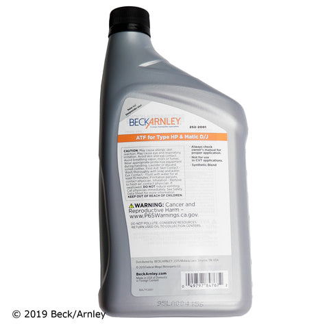Auto Trans Fluid Beck Arnley 252-2001