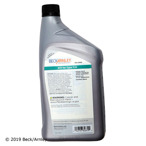Auto Trans Fluid Beck Arnley 252-2002