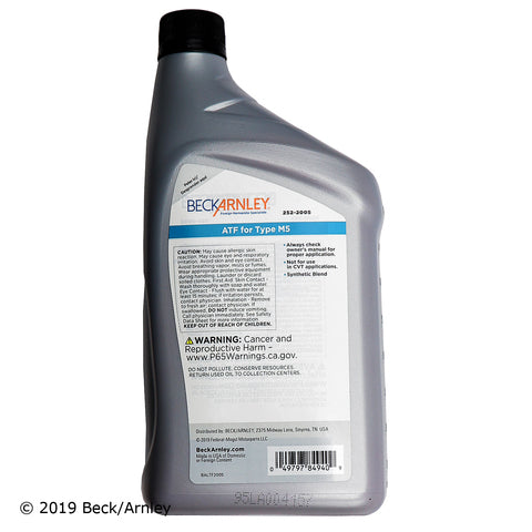 Auto Trans Fluid Beck Arnley 252-2005