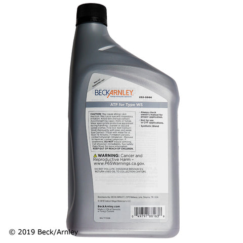 Auto Trans Fluid Beck Arnley 252-2006