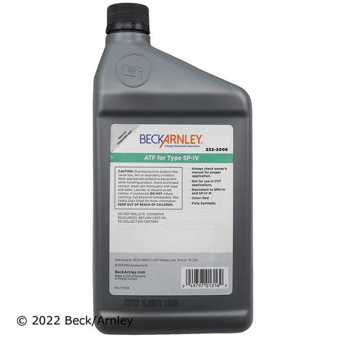 Automatic Transmission Fluid Beck Arnley 252-2008