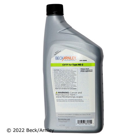 Automatic Continuously Variable Transmission (CVT) Fluid Beck Arnley 252-3000