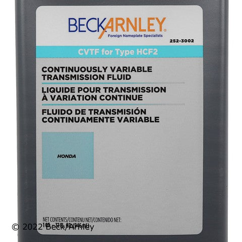 Automatic Continuously Variable Transmission (CVT) Fluid Beck Arnley 252-3002
