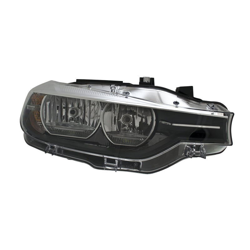 Passenger Side Halogen Headlight Assembly; Sedan and Wagon; Without Logo