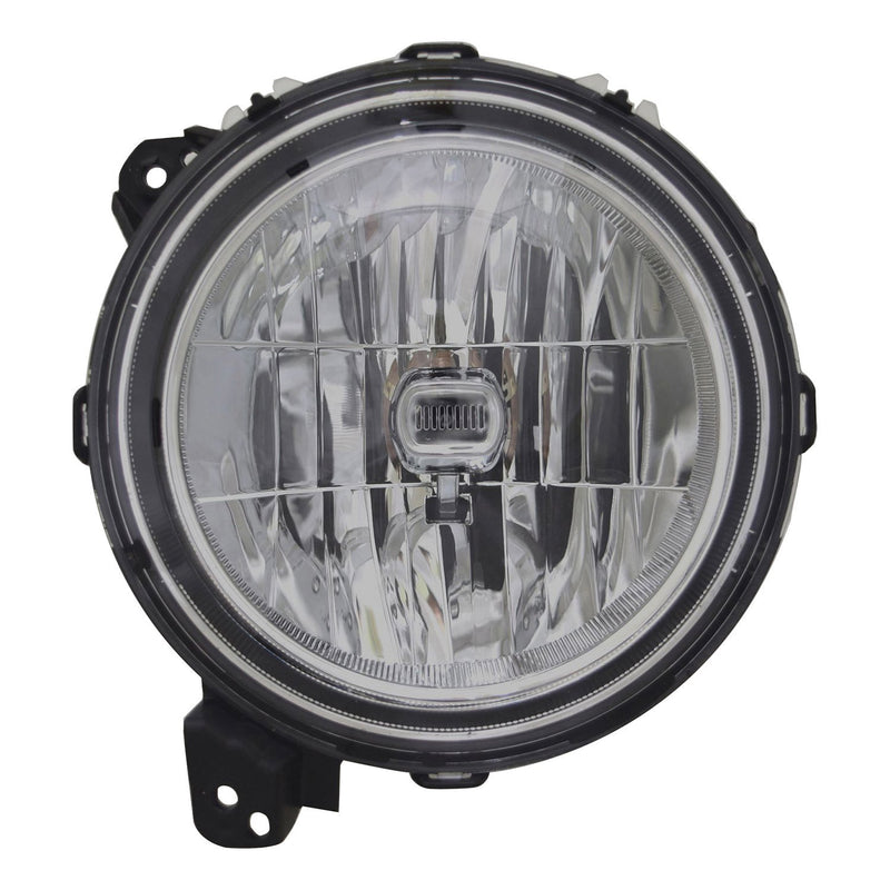 9" Round Chrome Composite Headlight Driver Side