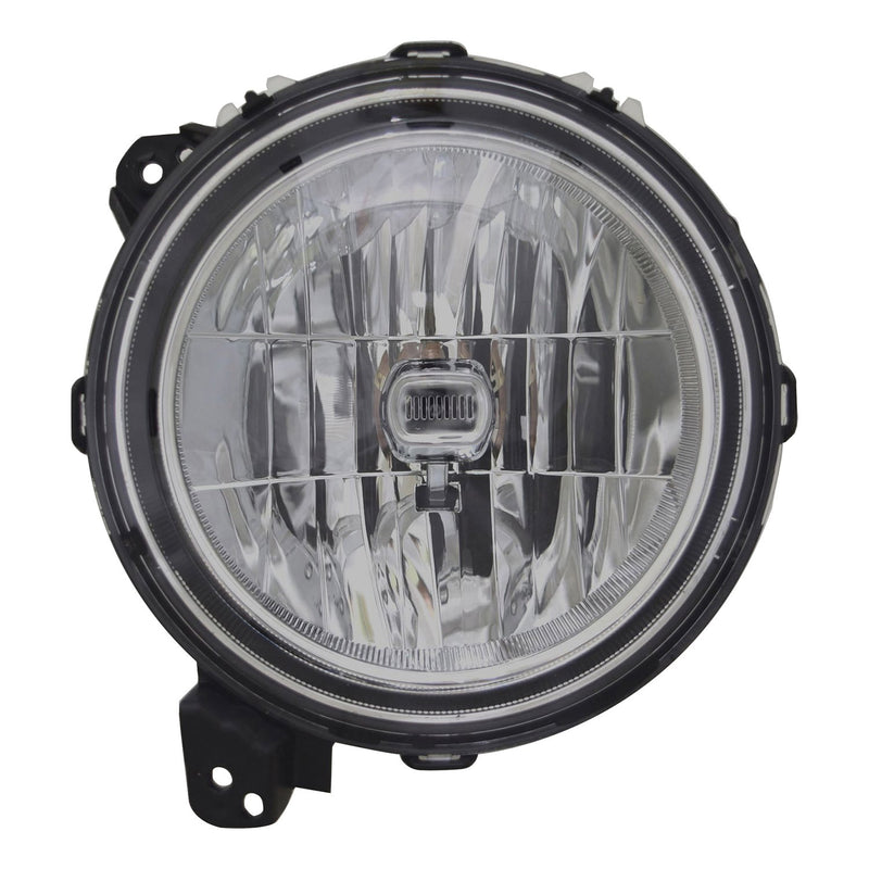9" Round Chrome Composite Headlight Driver Side
