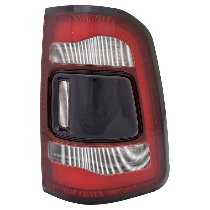 Passenger Side LED Tail Light Assembly – Without Blind Spot Detection – Black Center Lens