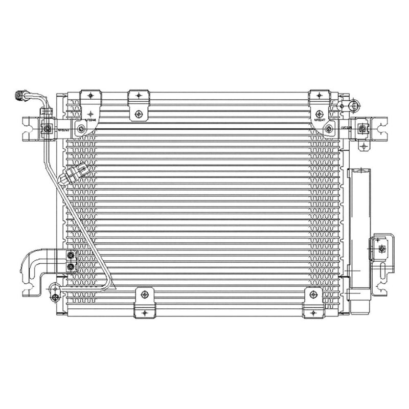 A/C Condenser – With Receiver Drier