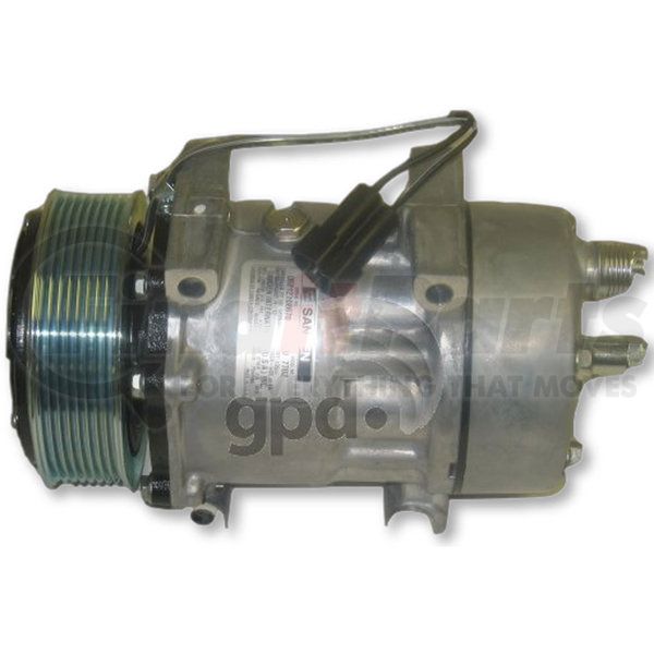 A/C Compressor; Replaces Model SD709; 8 Groove Pulley