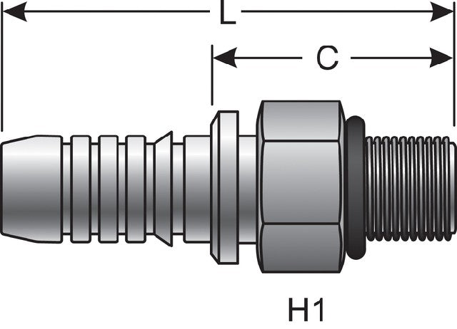 Hydraulic Coupling / Adapter Gates G20120-0808