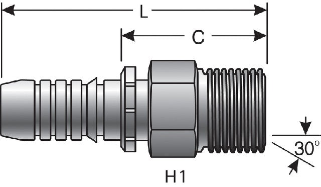 Hydraulic Coupling / Adapter Gates G20810-1212