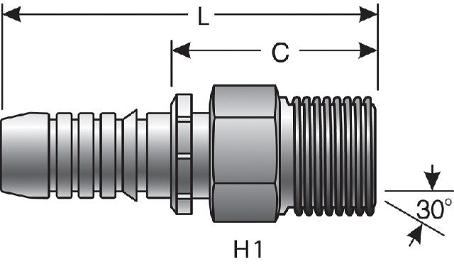 Hydraulic Coupling / Adapter Gates G20810-1616